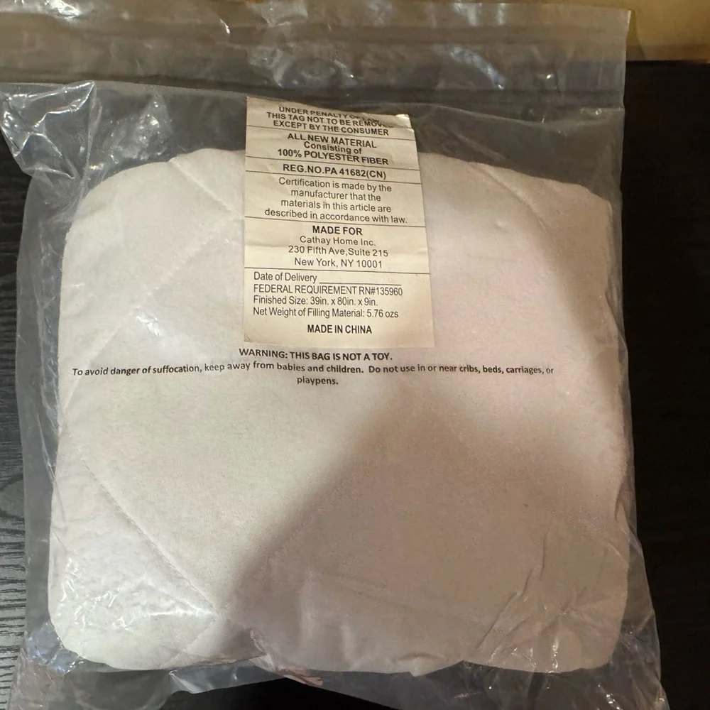 Twin Extra Deep Fitted Sheet - Light Blue & Quilted Mattress Pad